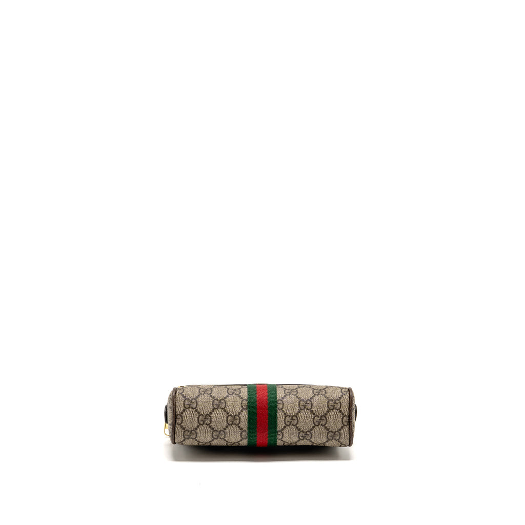 GUCCI SIZE 85 OPHIDIA SMALL BELT BAG GG SUPREME CANVAS GHW