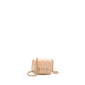CHANEL MINI CLUTCH WITH CHAIN CAVIAR BEIGE LGHW
