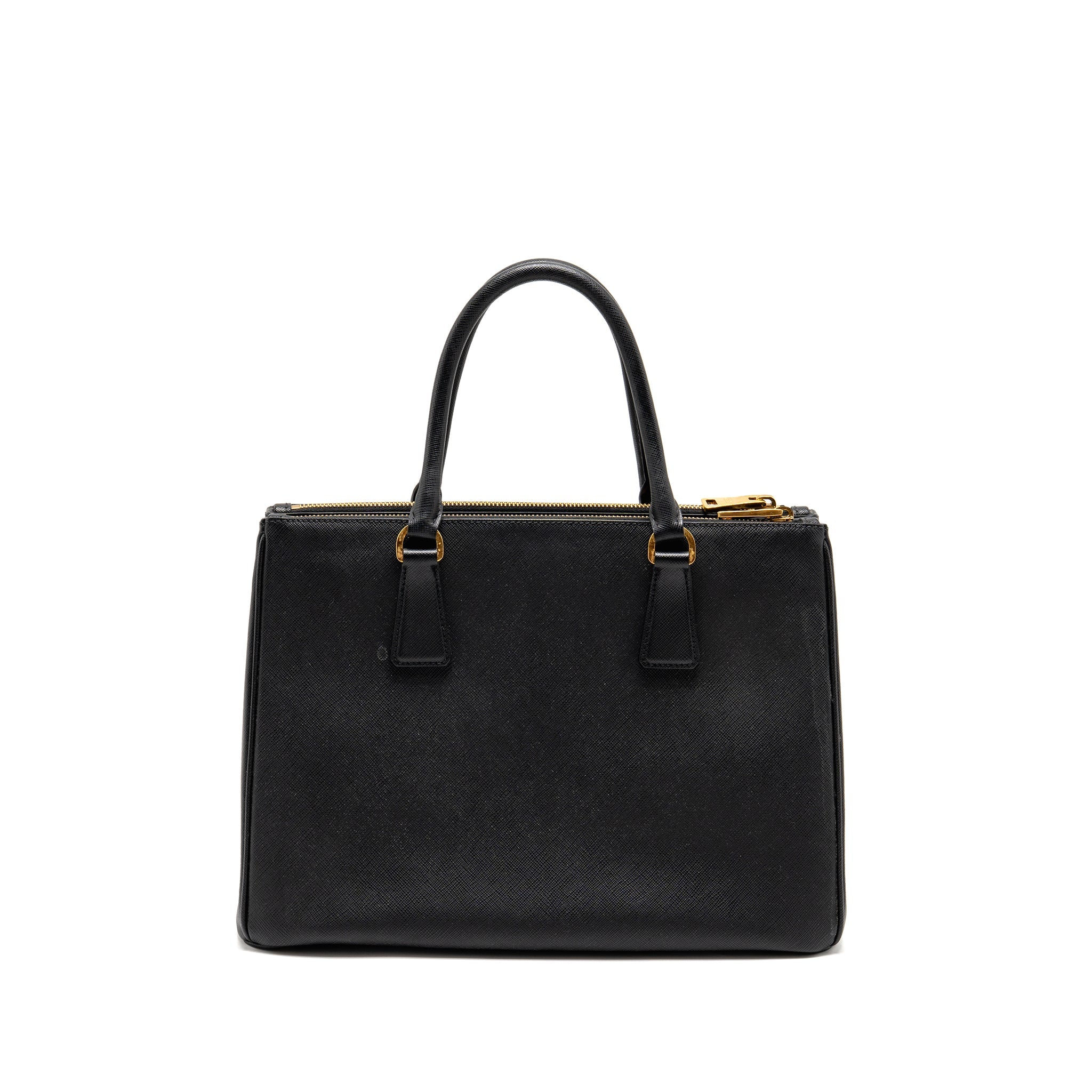 PRADA LARGE SAFFIANO TOTE BAG GALLERIA SAFFIANO LEATHER BLACK GHW
