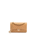 CHANEL MEDIUM CLASSIC DOUBLE FLAP BAG CAVIAR CARAMEL LGHW(MICROCHIP)