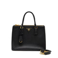PRADA LARGE SAFFIANO TOTE BAG GALLERIA SAFFIANO LEATHER BLACK GHW