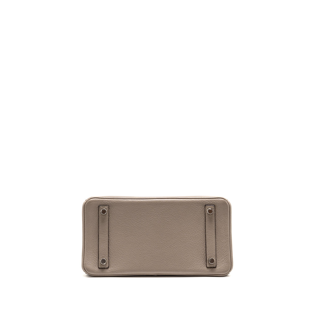 HERMES BIRKIN 25 TAURILLON NOVILLO M8 GRIS ASPHALTE SHW