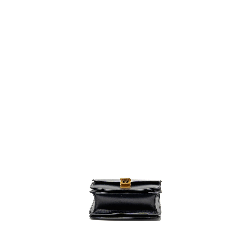 CELINE MINI CLASSIC BOX BAG CALFSKIN BLACK GHW
