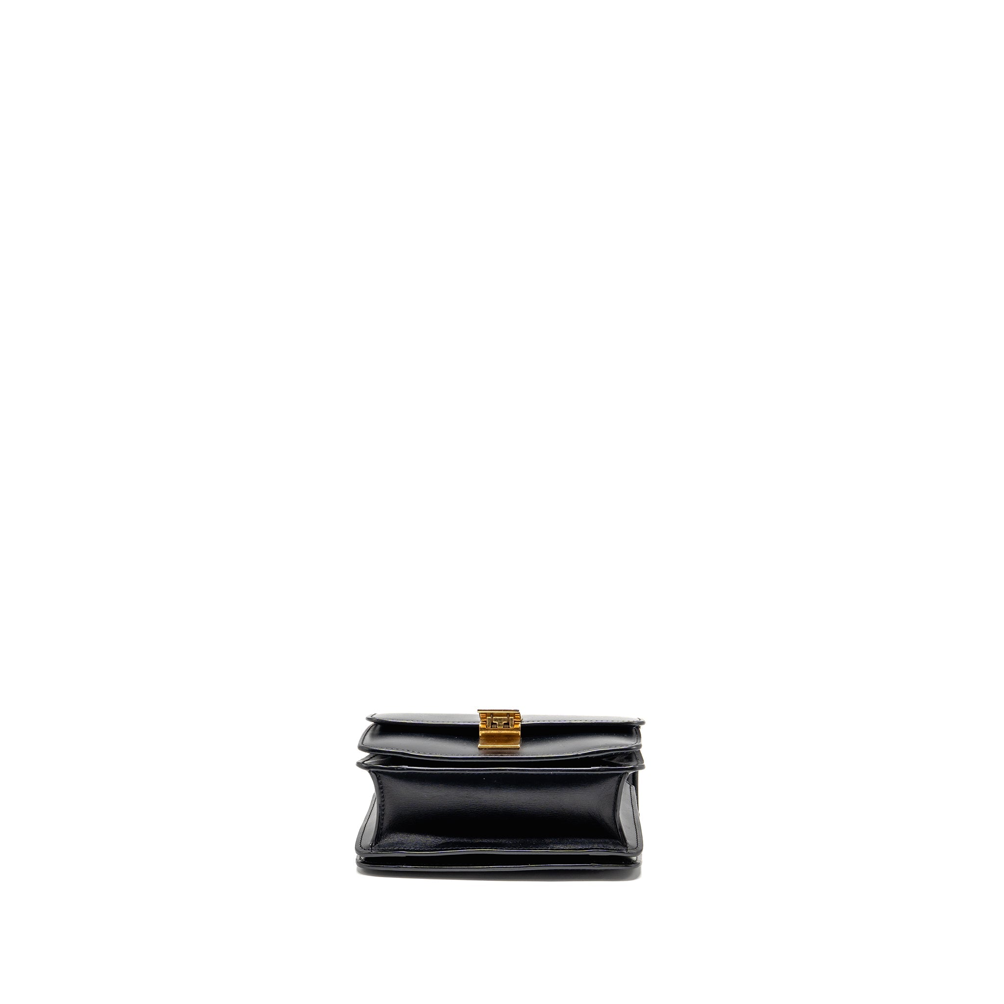 CELINE MINI CLASSIC BOX BAG CALFSKIN BLACK GHW