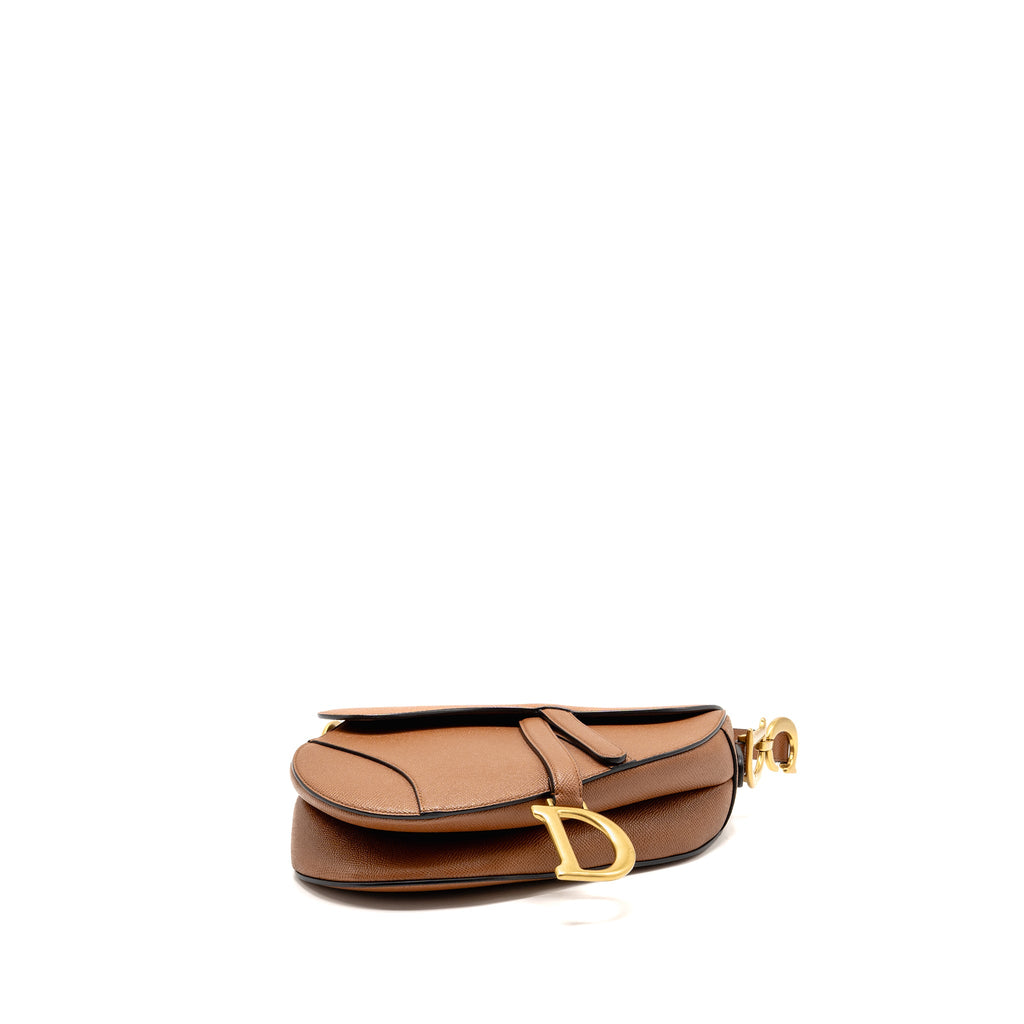 DIOR MEDIUM SADDLE BAG CALFSKIN CARAMEL GHW