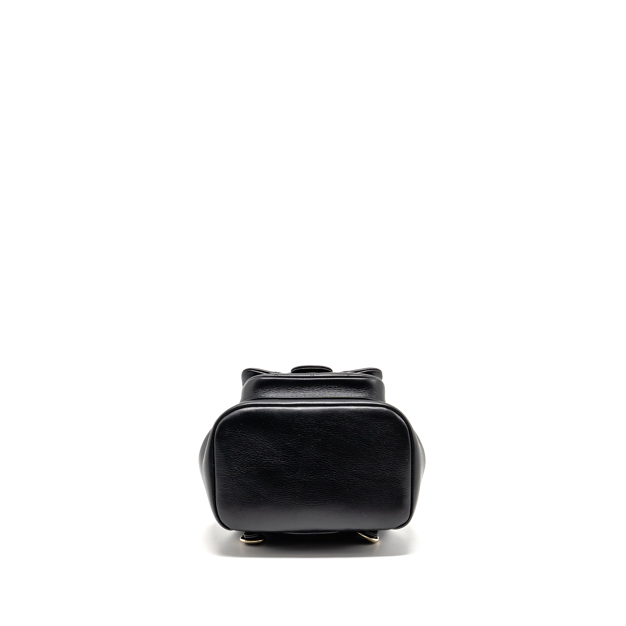CHANEL MINI DUMA BACKPACK CALFSKIN BLACK LGHW (MICROCHIP)