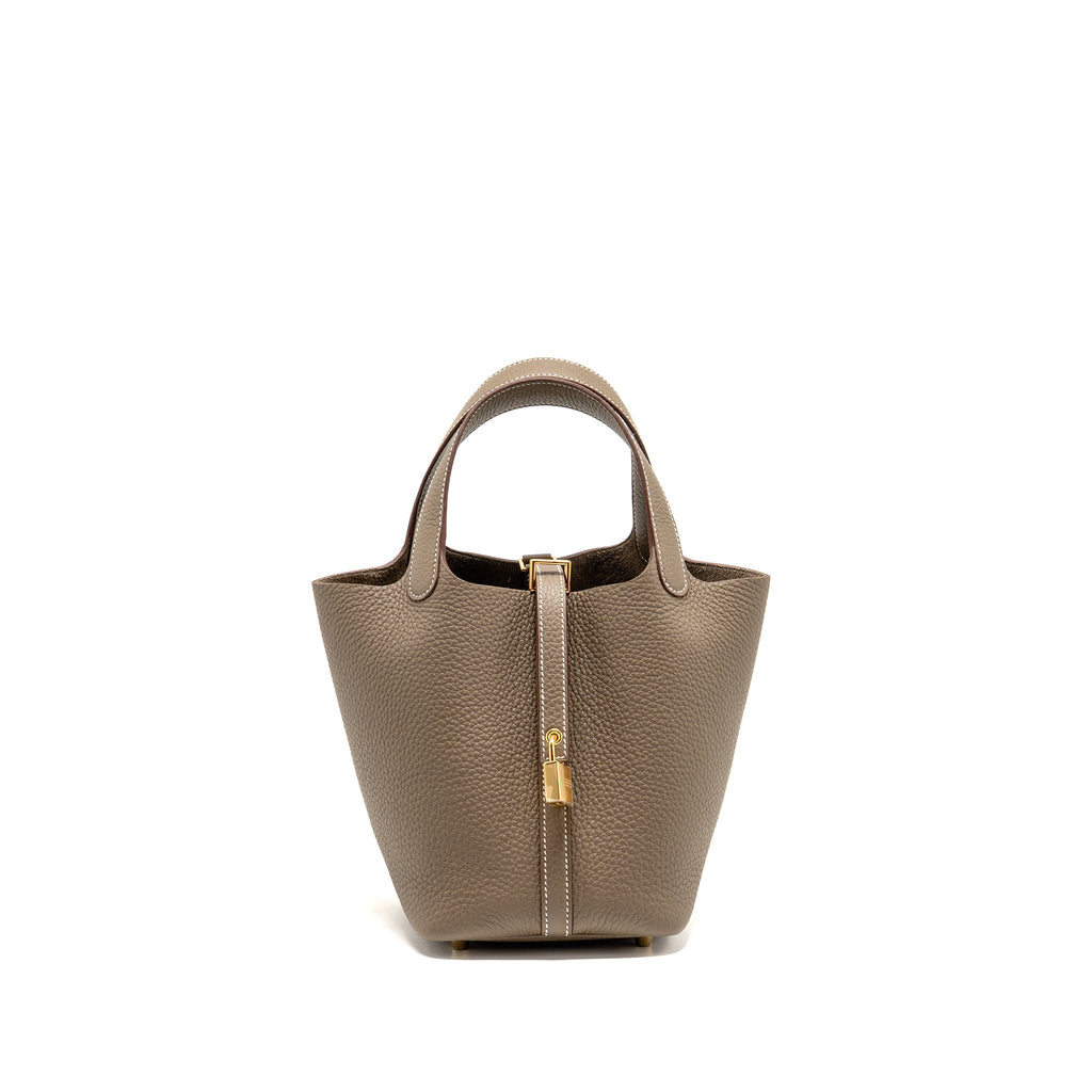 HERMES PICOTIN 18 CLEMENCE ETOUPE GHW