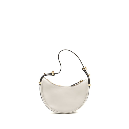 PRADA ARQUÉ SMALL SHOULDER BAG CALFSKIN WHITE GHW