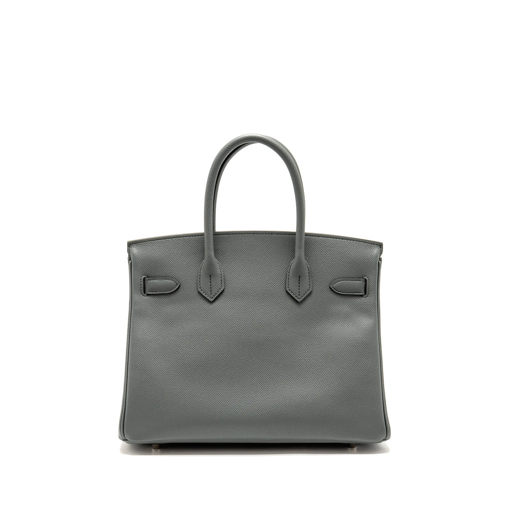 HERMES BIRKIN 30 EPSOM VERT AMANDE SHW