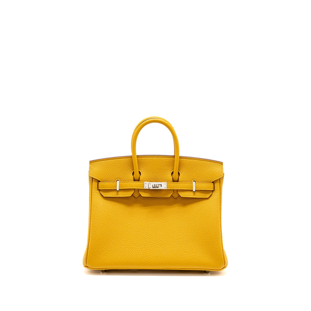 HERMES BIRKIN 25 TOGO JAUNE AMBER SHW