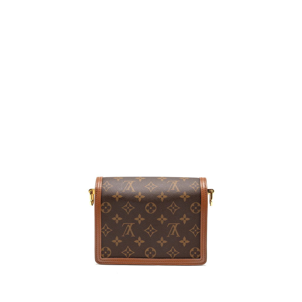 LOUIS VUITTON MINI DAUPHINE MONOGRAM REVERSE CANVAS GHW