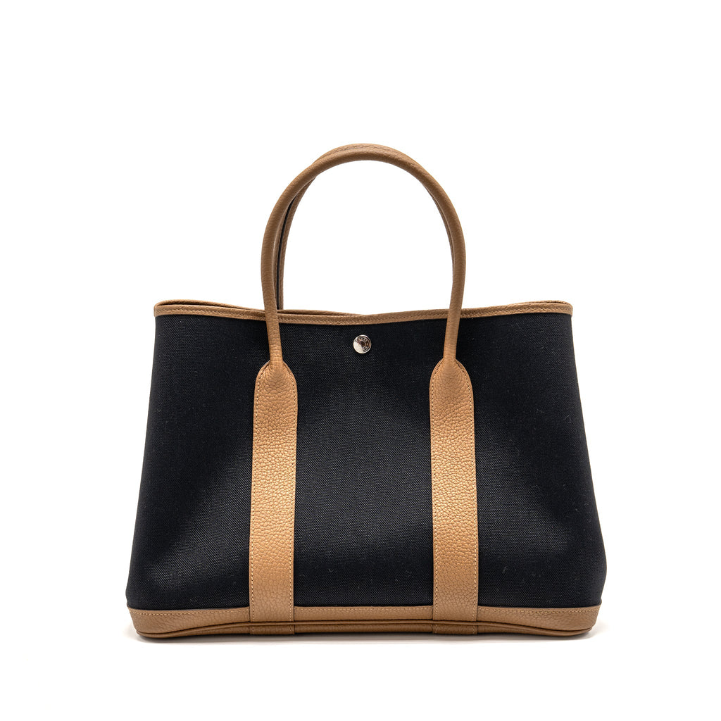 HERMES GARDEN PARTY 36 CANVAS/ NEGONDA BLACK/ ALEZAN SHW