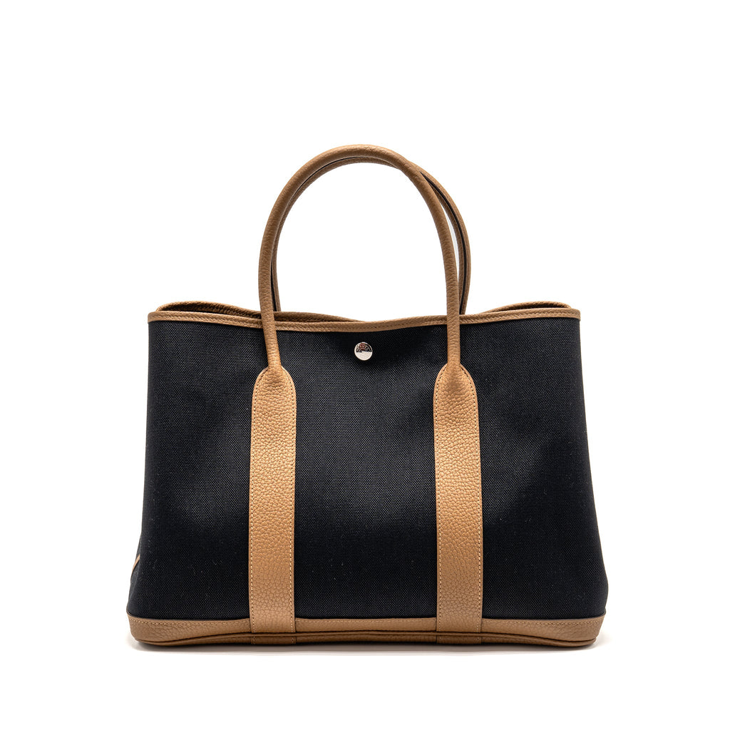 HERMES GARDEN PARTY 36 CANVAS/ NEGONDA BLACK/ ALEZAN SHW