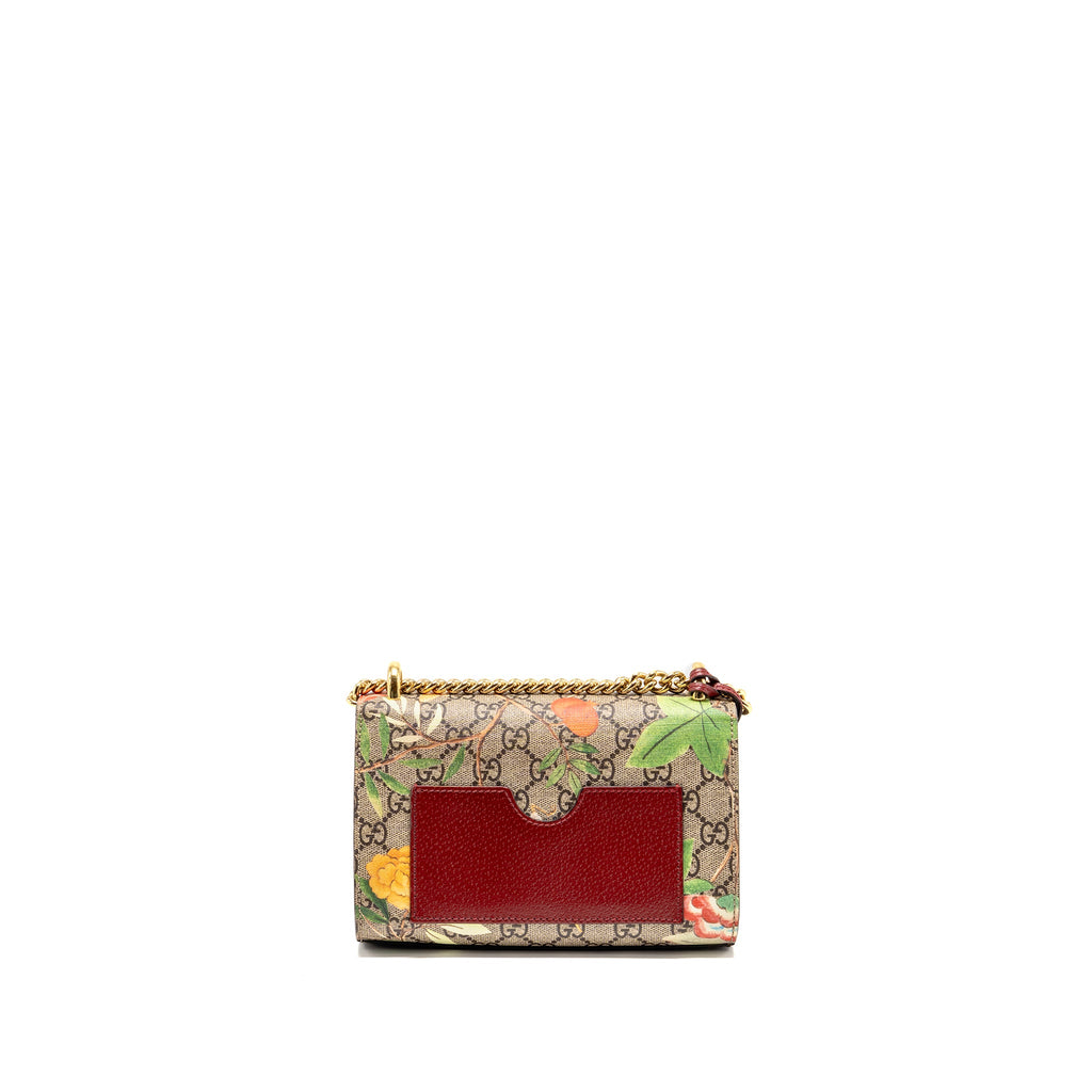 GUCCI SMALL PADLOCK SHOULDER BAG TIAN GG SUPREME CANVAS/LEATHER BROWN/MULTICOLOUR GHW