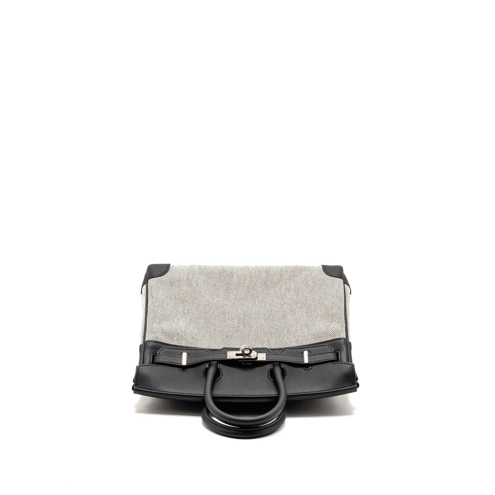 HERMES BIRKIN 25 TOILE SWIFT / CANVAS BLACK SHW