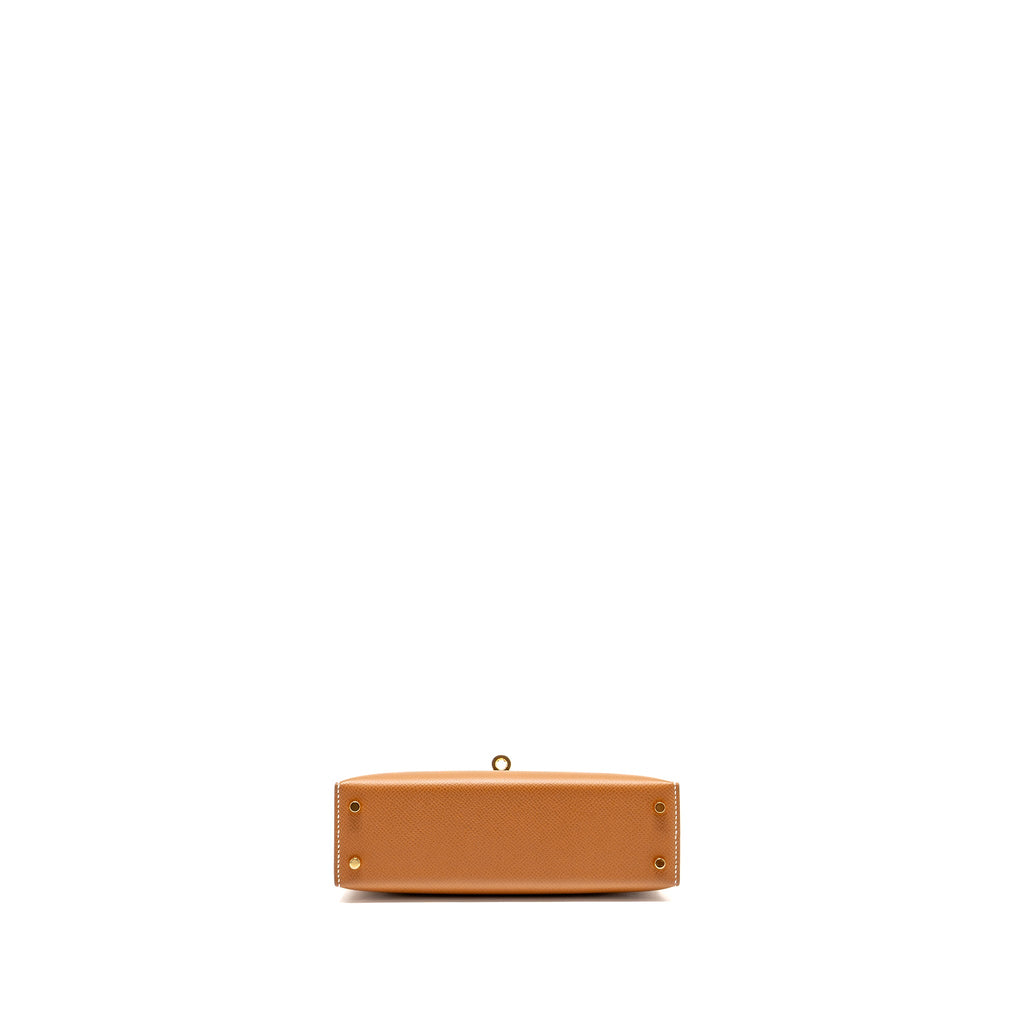 HERMES MINI KELLY II EPSOM GOLD GHW