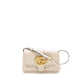 GUCCI SMALL ARLI FLAP BAG CALFSKIN WHITE GHW