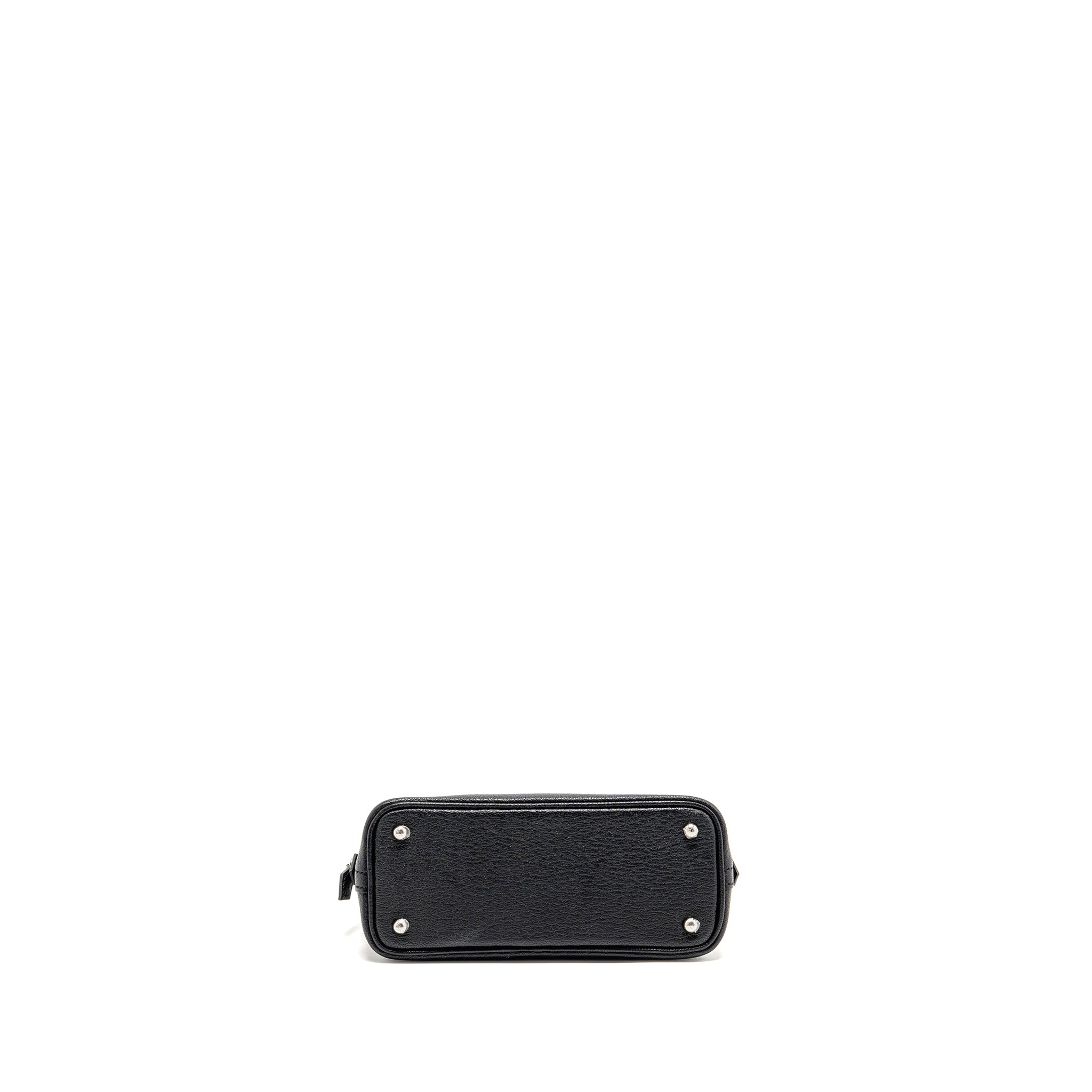 HERMES MINI BOLIDE CHEVRE MYSORE BLACK SHW