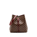 LOUIS VUITTON NEO NOE DAMIER EBENE CANVAS BROWN / BERRY GHW