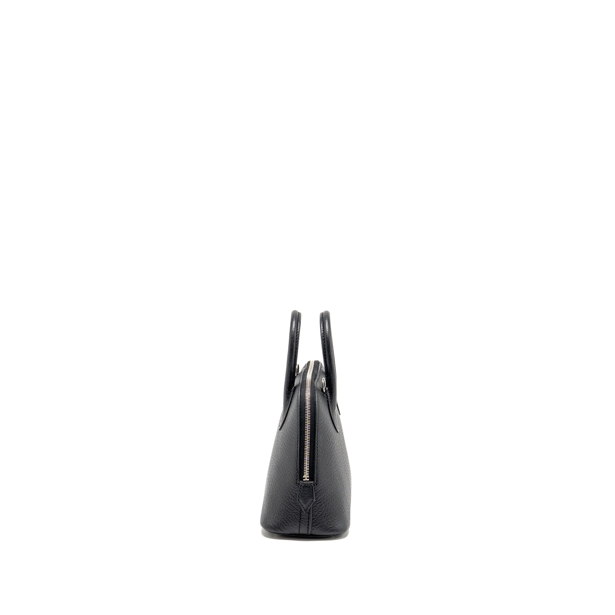 HERMES MINI BOLIDE CHEVRE MYSORE BLACK SHW