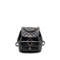 CHANEL LARGE DUMA BACKPACK CALFSKIN BLACK LGHW (MICROCHIP)