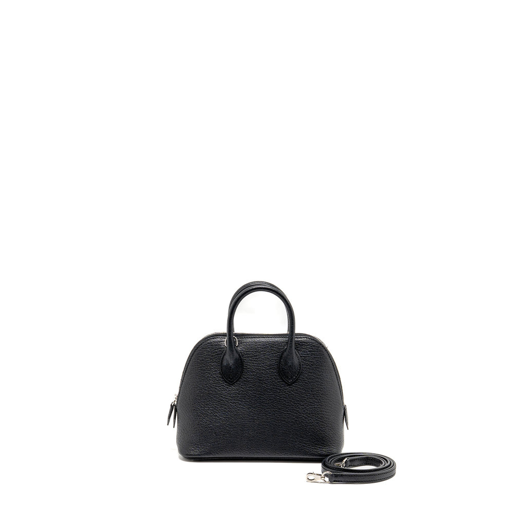 HERMES MINI BOLIDE CHEVRE MYSORE BLACK SHW