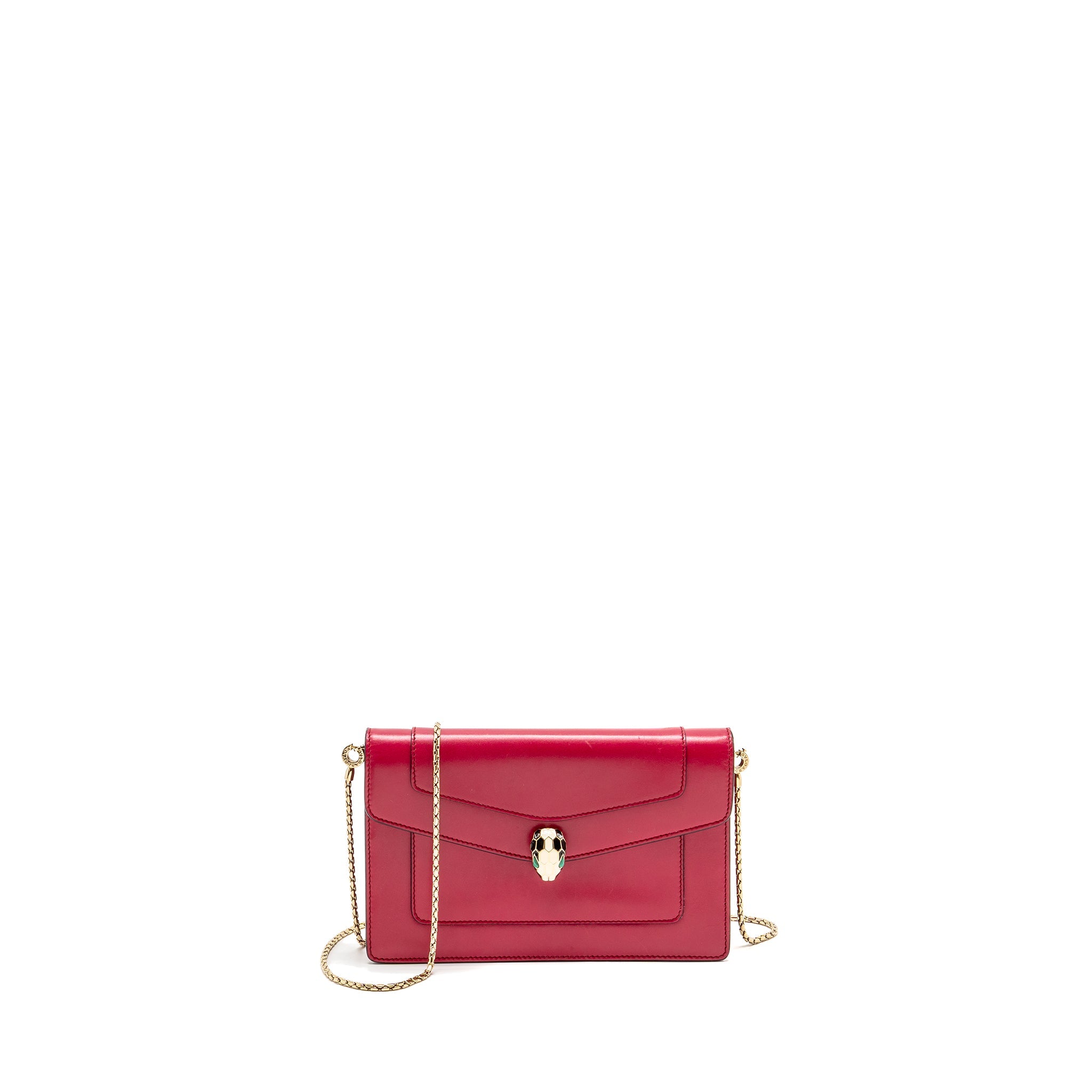 BVLGARI SERPENTI FOREVER CHAIN BAG CALFSKIN PINK LGHW