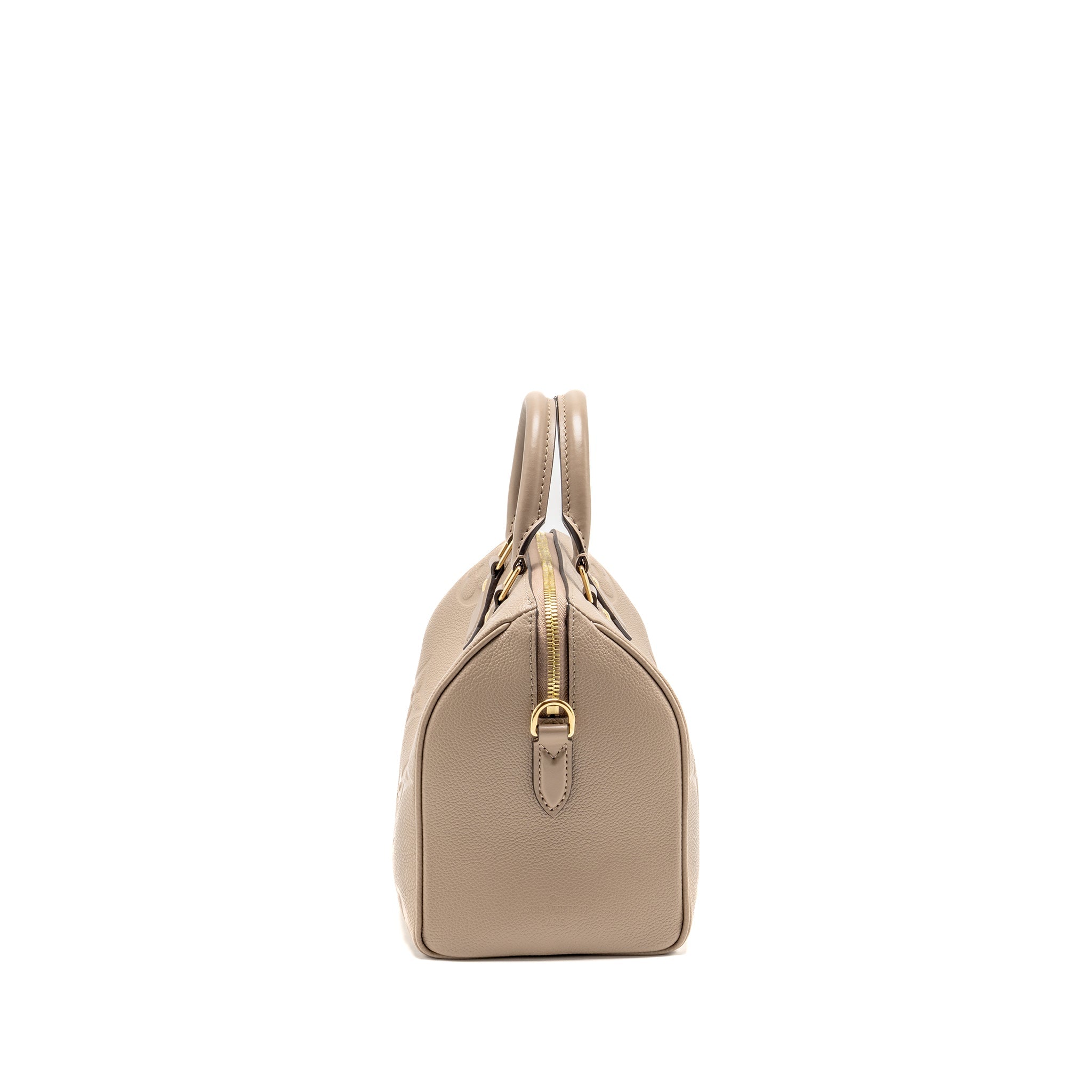 LOUIS VUITTON SPEEDY BANDOULIÈRE 25 EMPREINTE LEATHER TOURTERELLE GHW