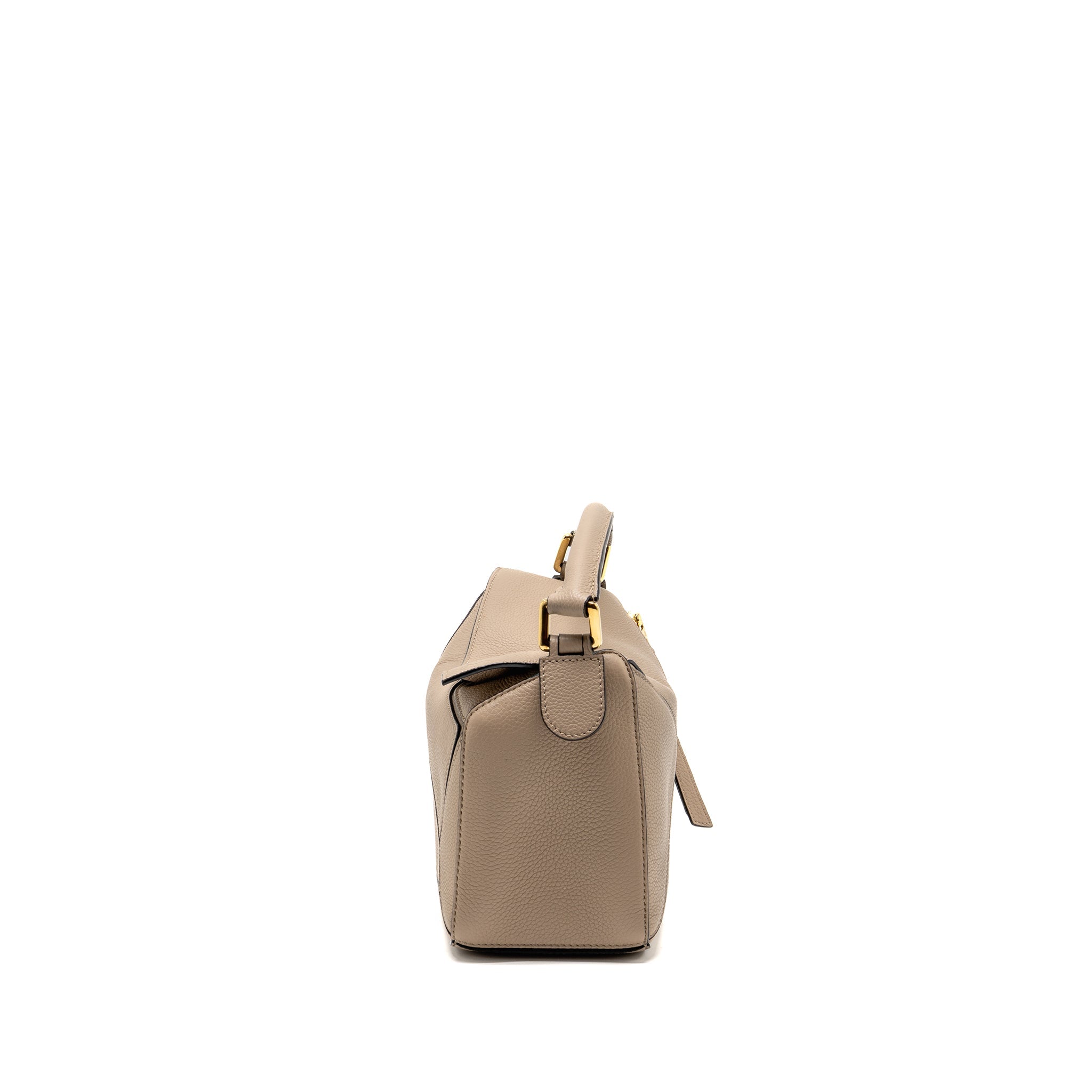 LOEWE SMALL PUZZLE BAG GRAINED CALFSKIN SAND GHW
