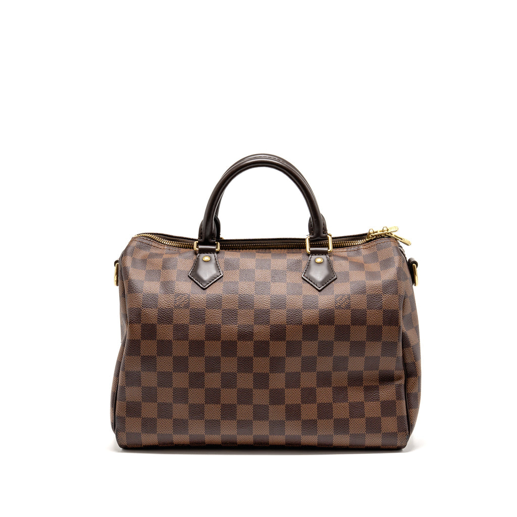 LOUIS VUITTON SPEEDY BANDOULIERE 30 DAMIER EBENE CANVAS GHW