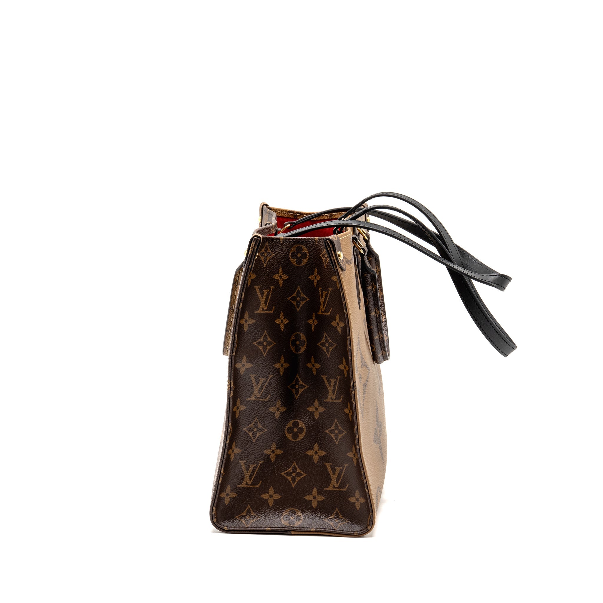 LOUIS VUITTON ONTHEGO MM MONOGRAM REVERSE CANVAS GHW