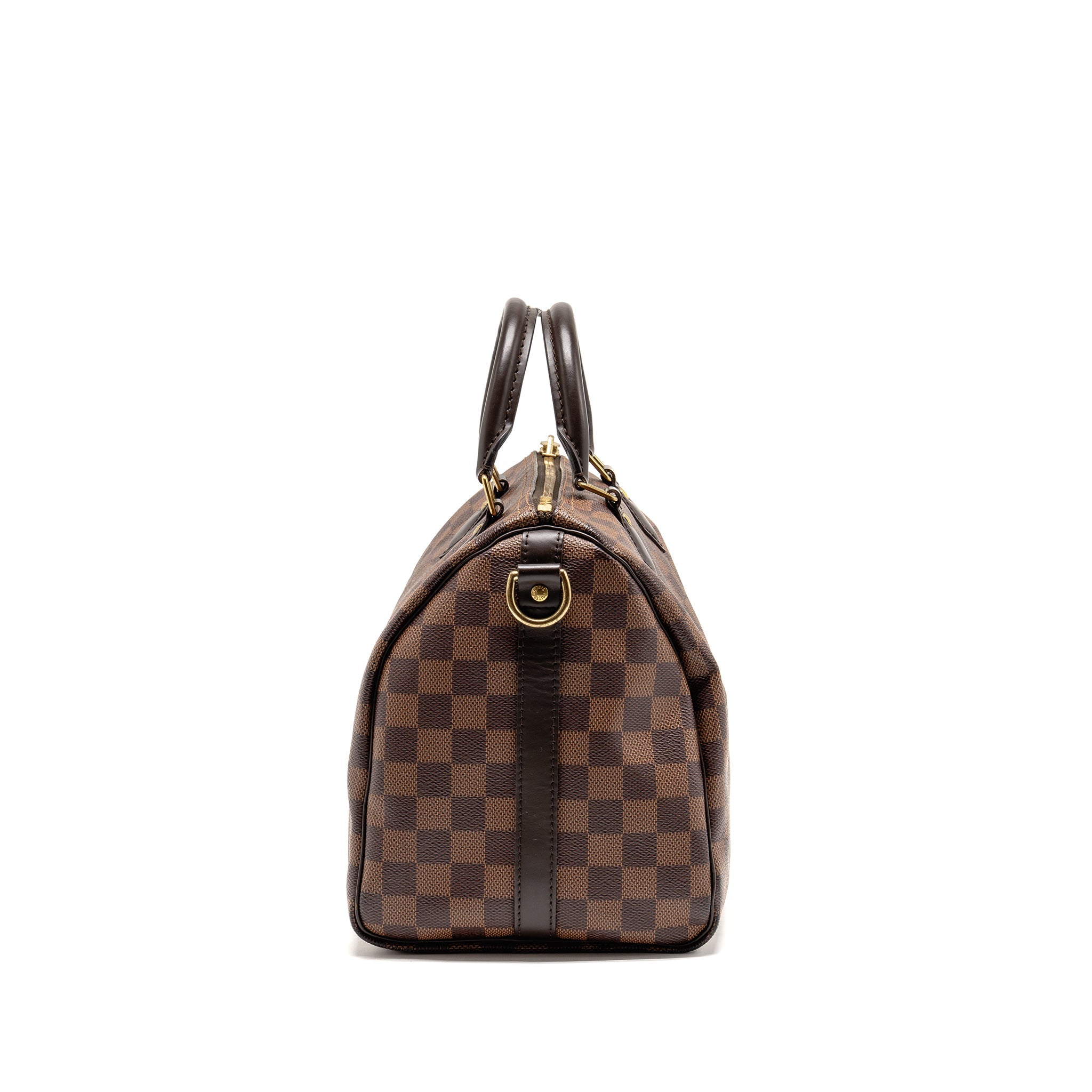LOUIS VUITTON SPEEDY BANDOULIERE 30 DAMIER EBENE CANVAS GHW