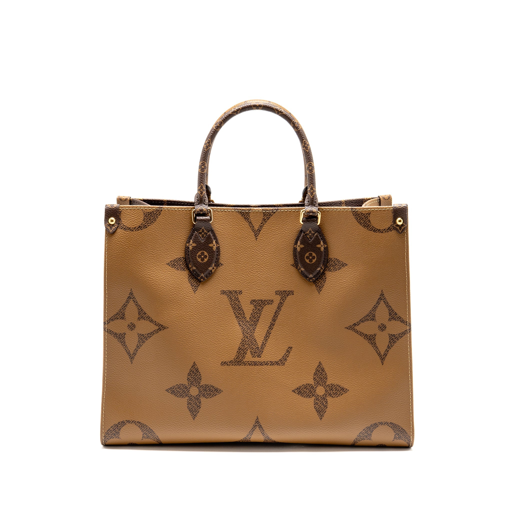 LOUIS VUITTON ONTHEGO MM MONOGRAM REVERSE CANVAS GHW