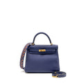HERMES KELLY 25 TOGO BLUE GHW