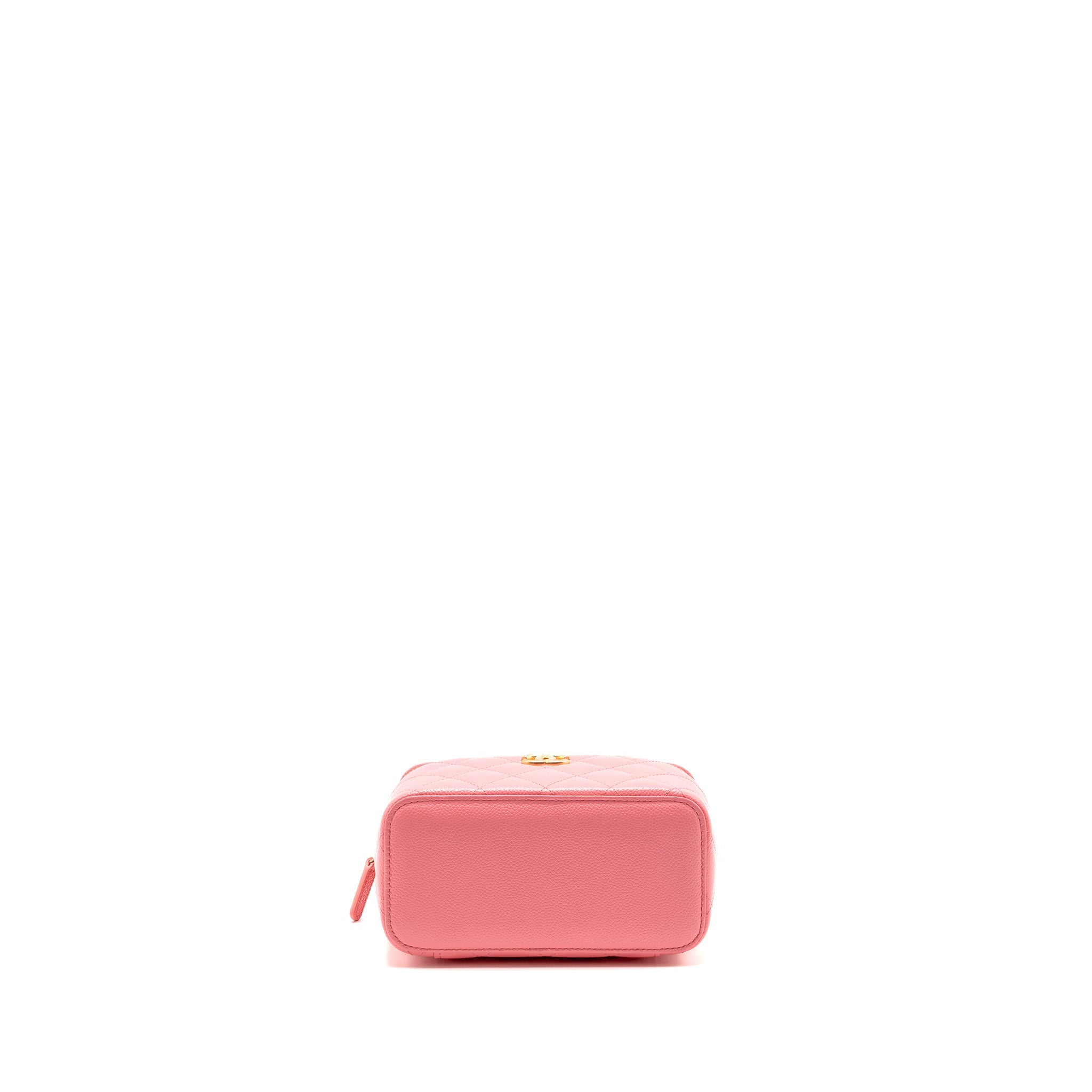 CHANEL LETTER TOP HANDLE LONG VANITY CAVIAR PINK GHW