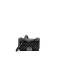 CHANEL SMALL BOY BAG CALFSKIN BLACK SHW