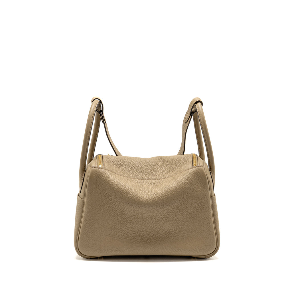 HERMES LINDY 26 CLEMENCE BEIGE MARFA GHW