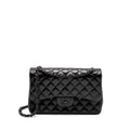 CHANEL JUMBO CLASSIC DOUBLE FLAP BAG LAMBSKIN SO BLACK