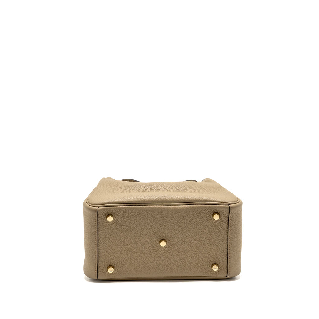 HERMES LINDY 26 CLEMENCE BEIGE MARFA GHW