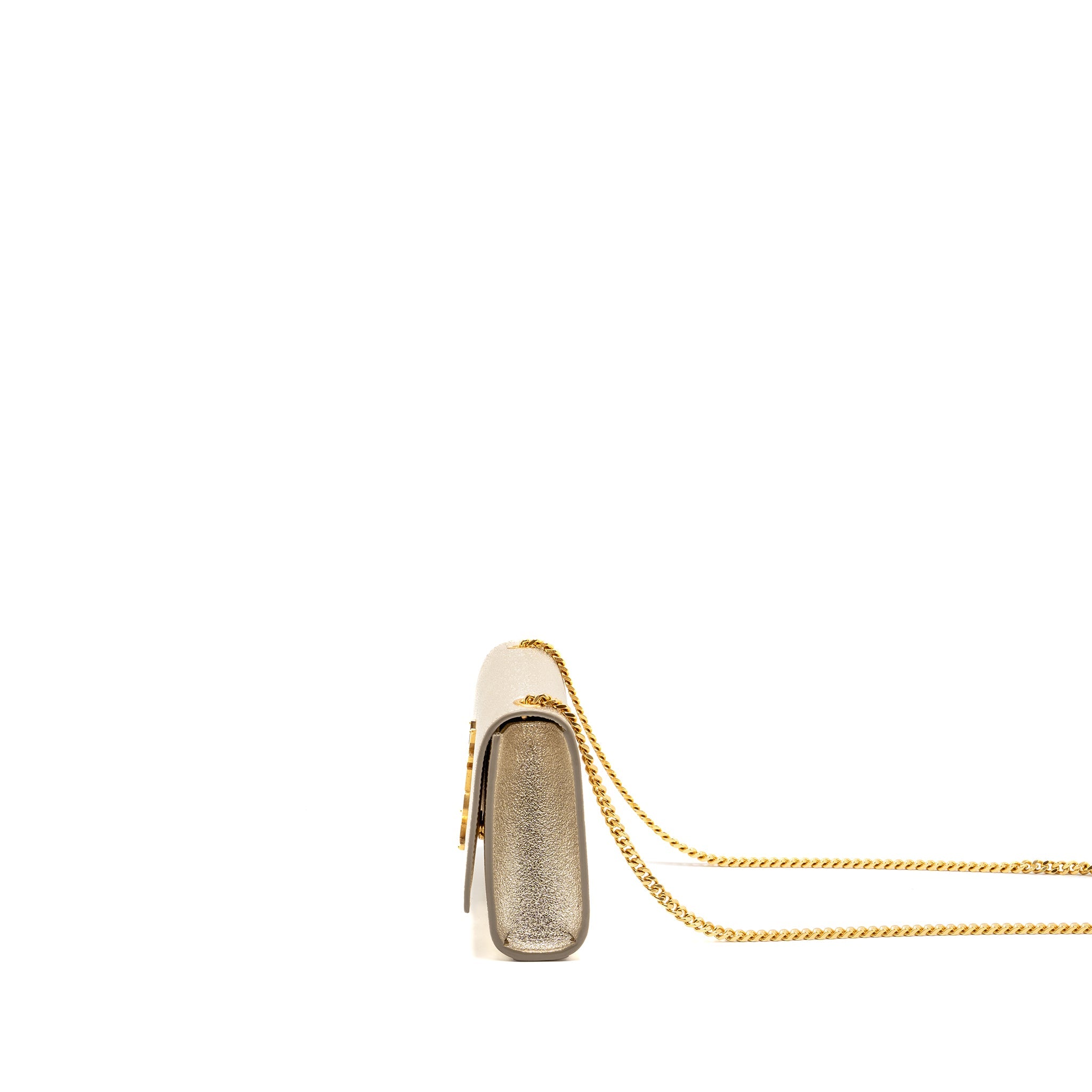 SAINT LAURENT/YSL SMALL KATE BAG GRAINED CALFSKIN GOLD GHW