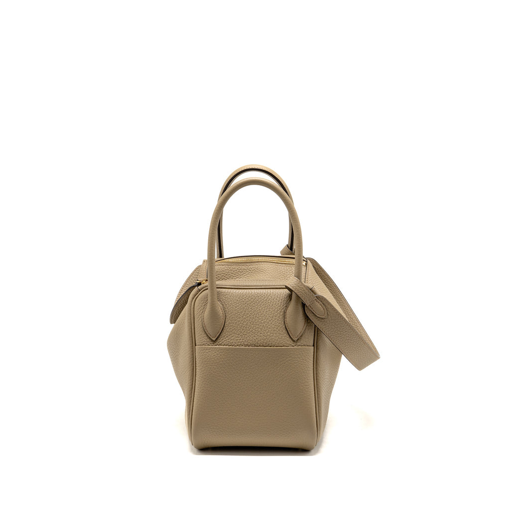 HERMES LINDY 26 CLEMENCE BEIGE MARFA GHW