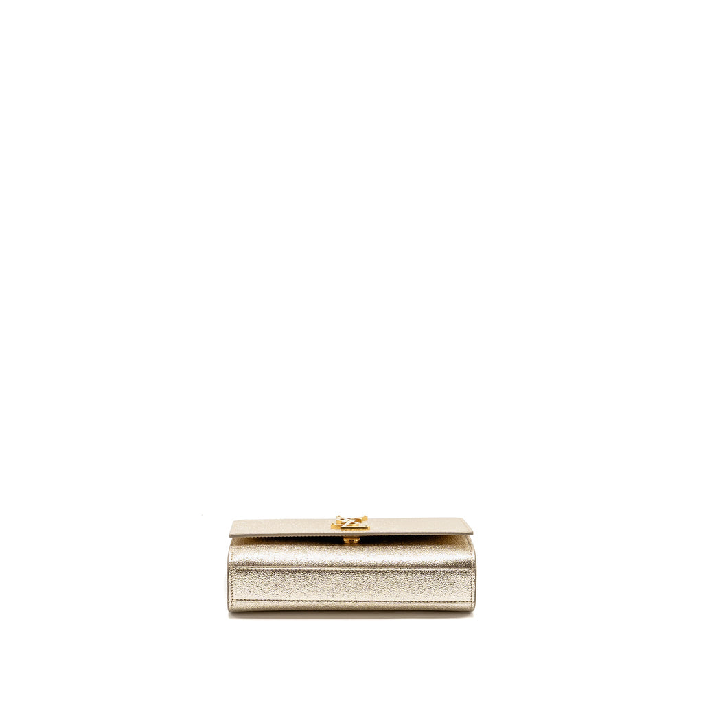 SAINT LAURENT/YSL SMALL KATE BAG GRAINED CALFSKIN GOLD GHW
