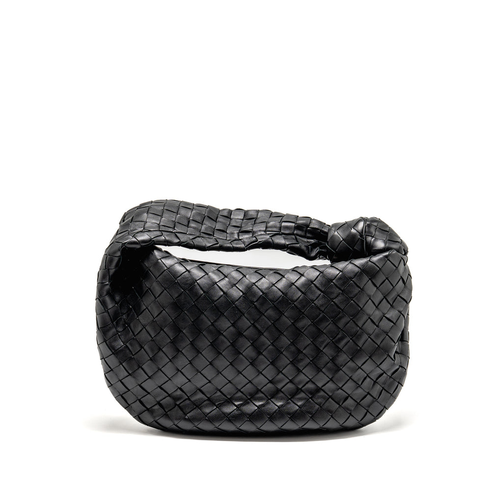BOTTEGA VENETA SMALL JODIE LAMBSKIN BLACK SHW