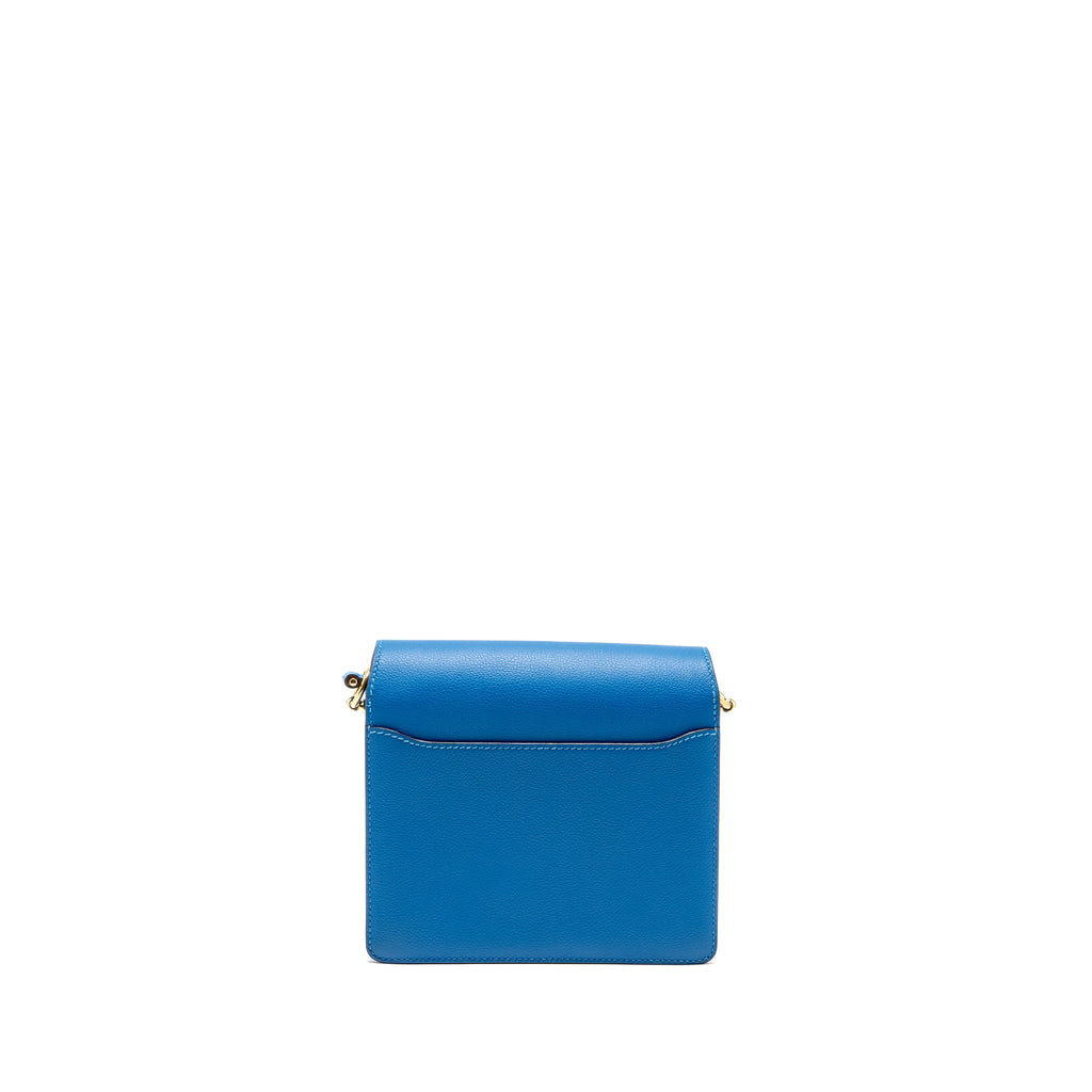 HERMES MINI ROULIS EVERCOLOR B3 BLEU ZANZIBAR GHW