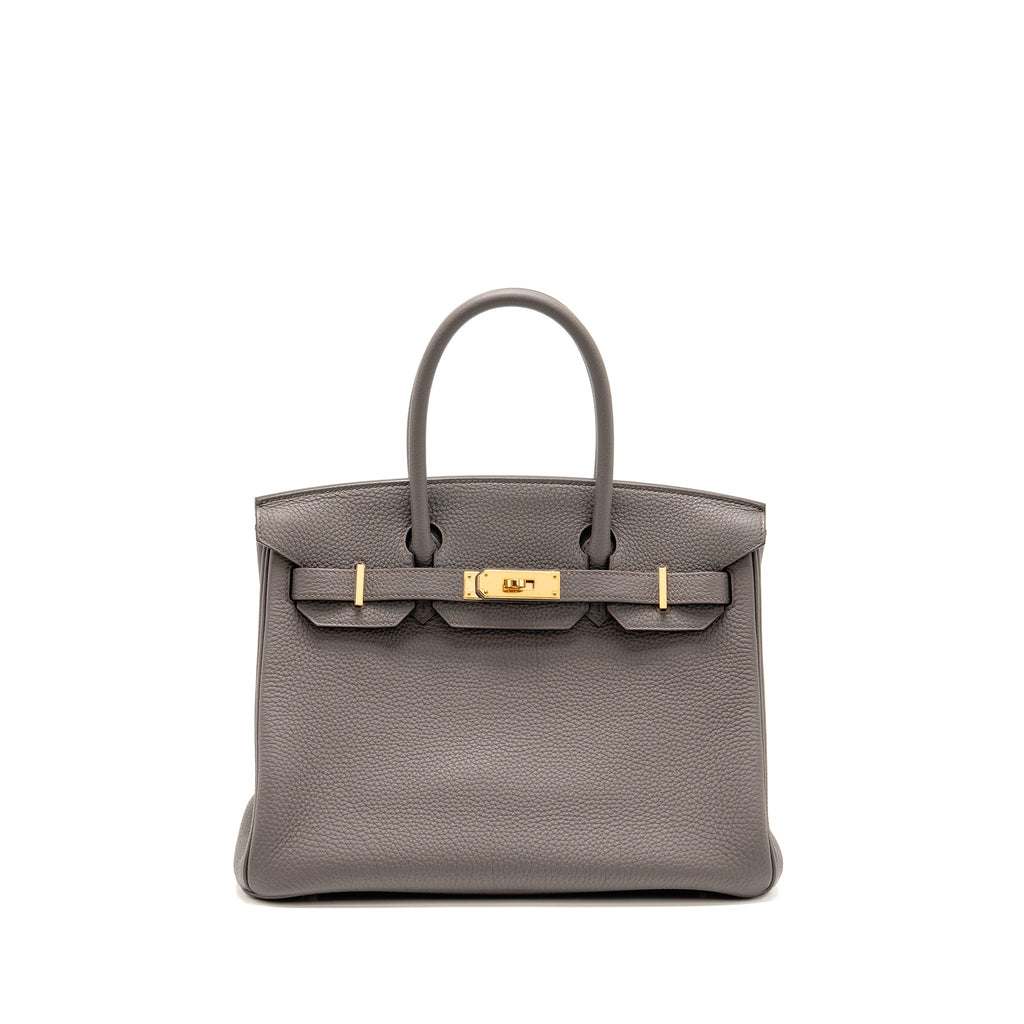 HERMES BIRKIN 30 TOGO GRIS ETAIN RGHW