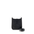 HERMES MINI EVELYNE SHORT CLEMENCE BLACK/GRIS MISTY SHW