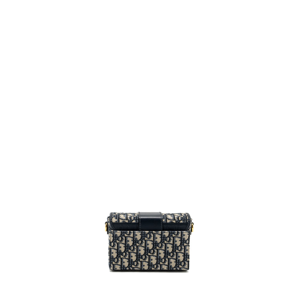 DIOR 30 MONTAIGNE BOX BLUE OBLIQUE JACQUARD GHW