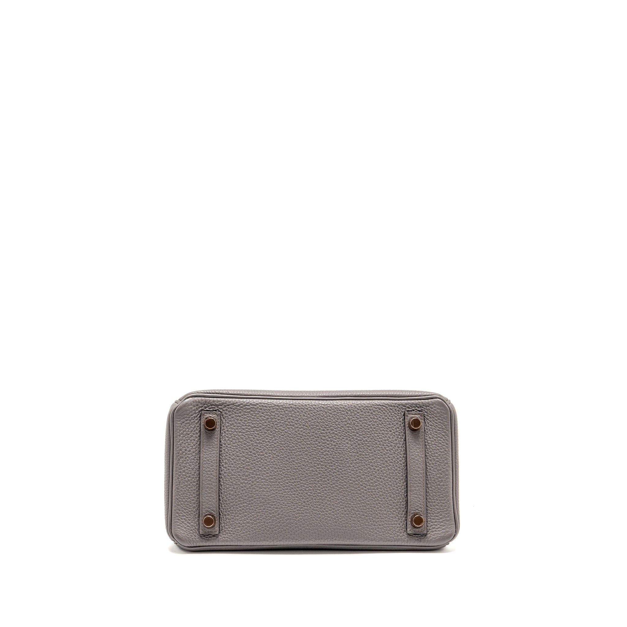 HERMES BIRKIN 25 TOGO GRIS ETAIN RGHW