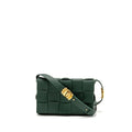 BOTTEGA VENETA SMALL CASSETTE BAG CHARM STRAP LIMITED EDITION CALFSKIN GREEN GHW