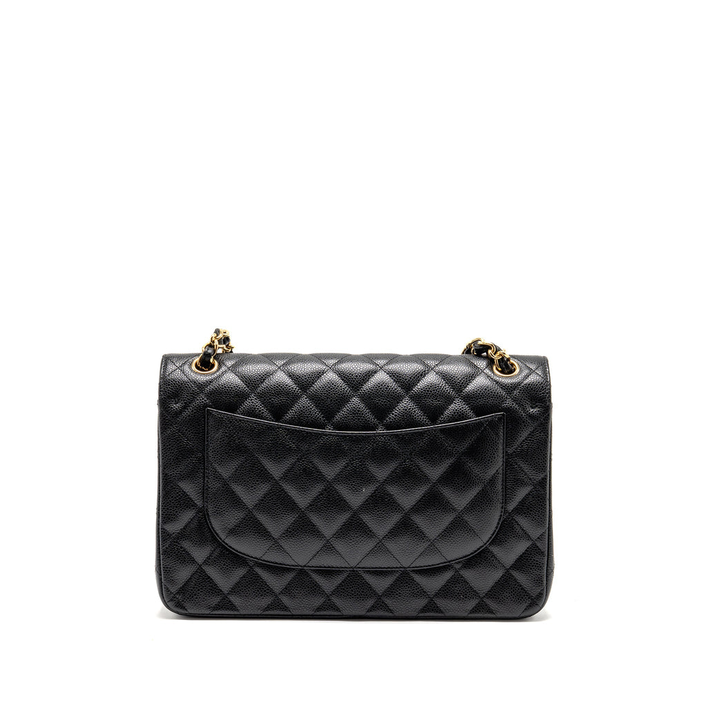 CHANEL JUMBO CLASSIC DOUBLE FLAP BAG CAVIAR BLACK GHW